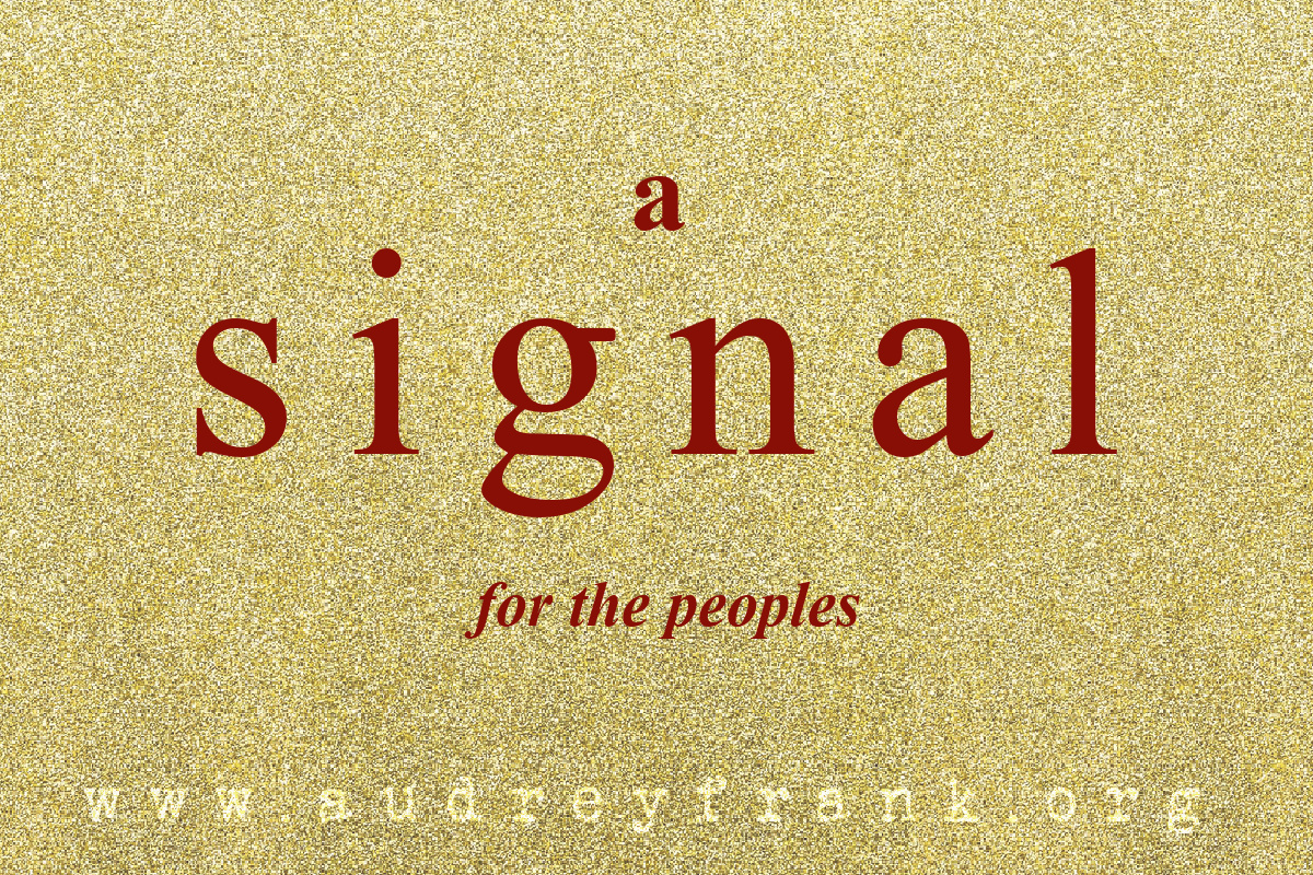 A Signal for the Peoples, describing the subject of the post.