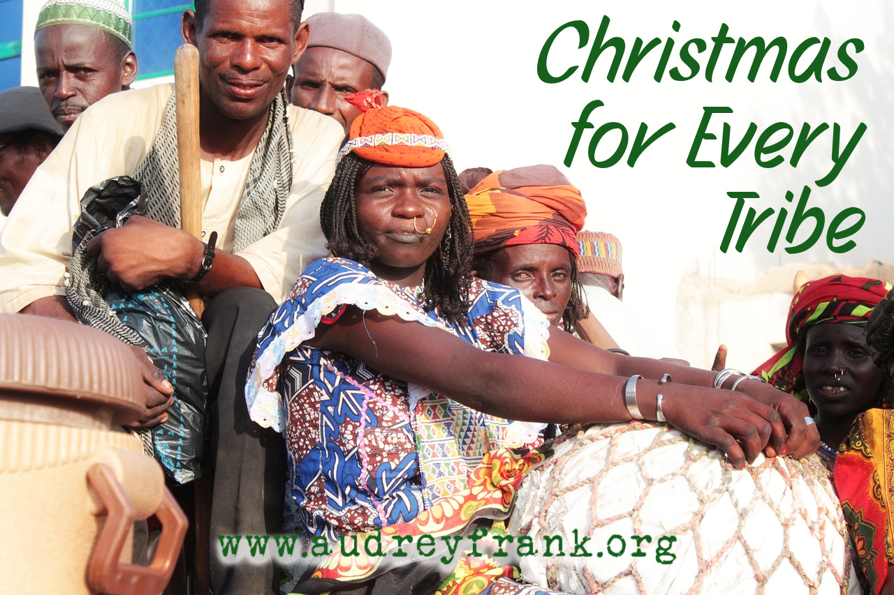 A picture of an African tribe with the words "Christmas for Every Tribe" describing the subject of the post.